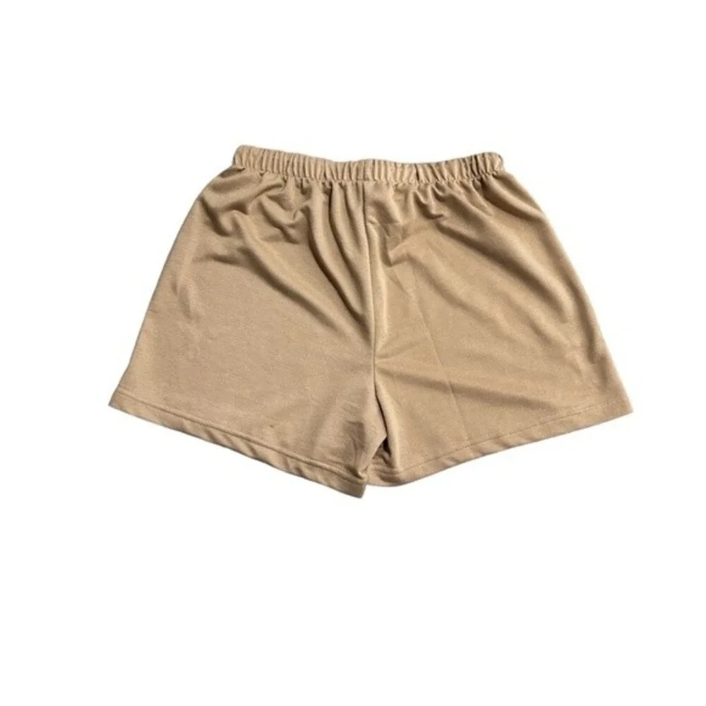 NWT NYDJ Tan lounge Tank and Shorts In French Terry